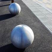 Anti ram stainless steel bollards for Devon