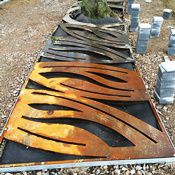 Custom Corten tree grills for Steeple Memorial Gardens