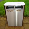 Ref 040.03ss Slim litter bin